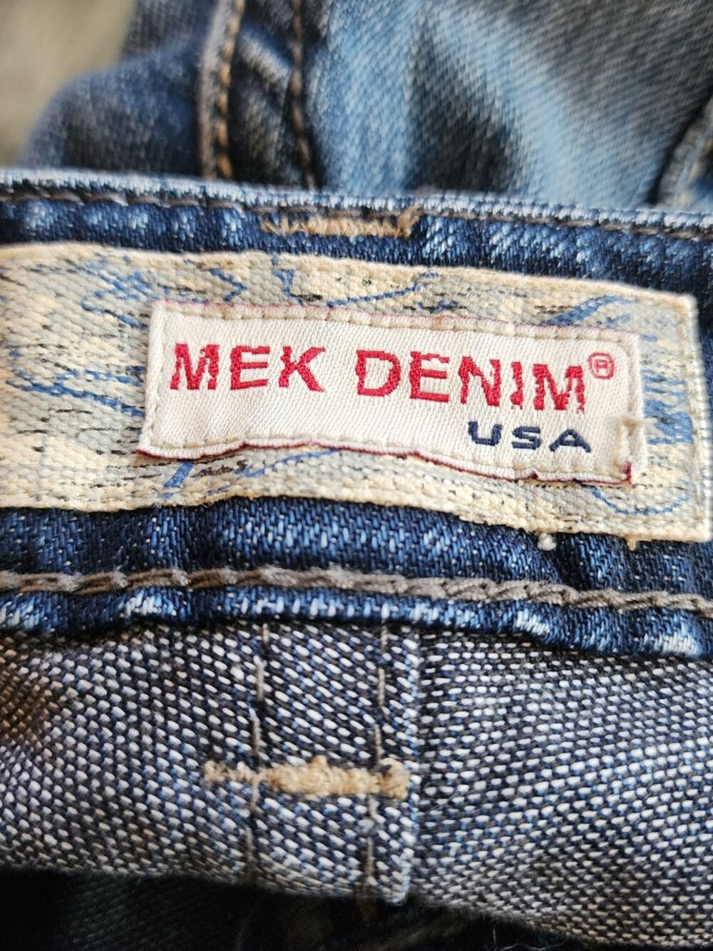 MEK Denim Frankfurt Boot Cut Denim Jeans Womens Size 27 x 32 - Picture 5 of 7